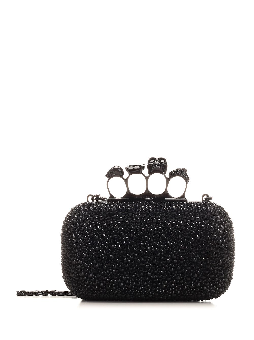 Shop Alexander Mcqueen The Knuckle Clutch In Black