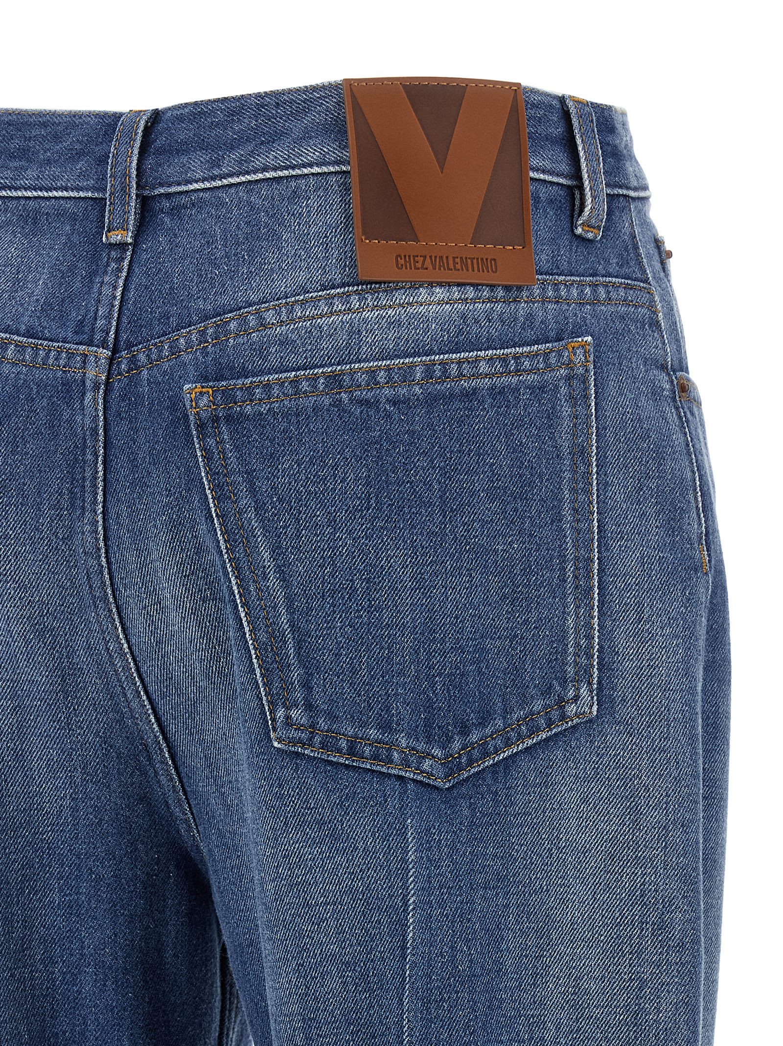 Valentino Garavani Flared Jeans In Blue