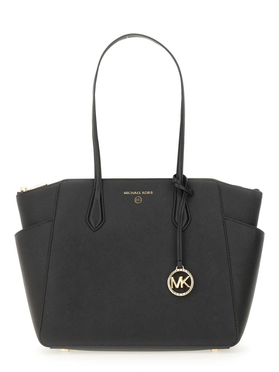 Shop Michael Kors Marylin Tote Bag In Black