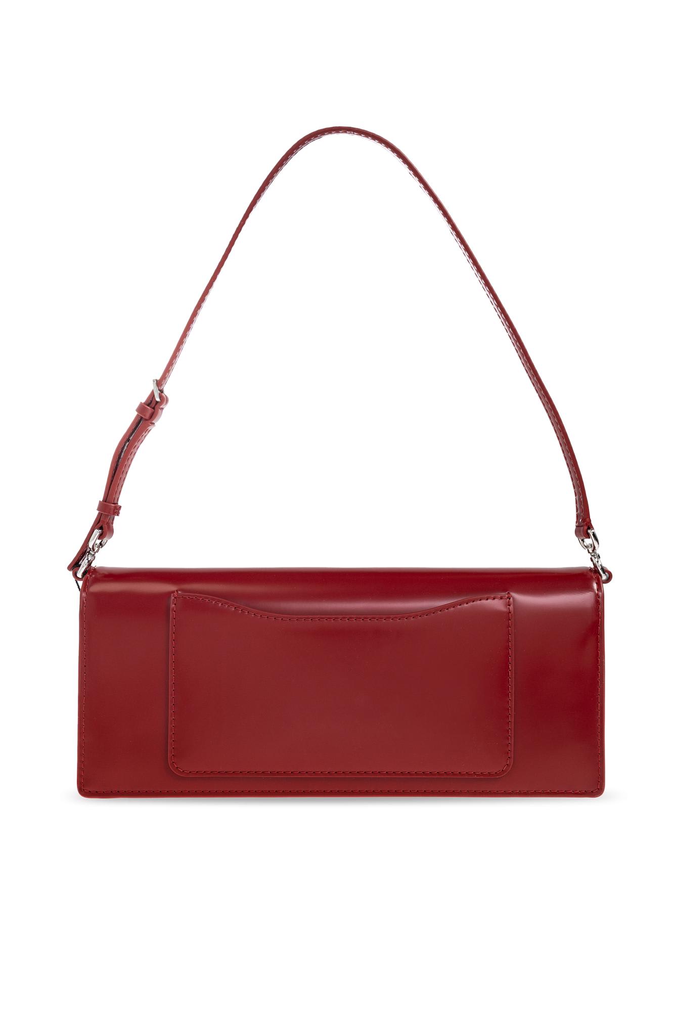 Marc Jacobs Leather Clutch In Burgundy
