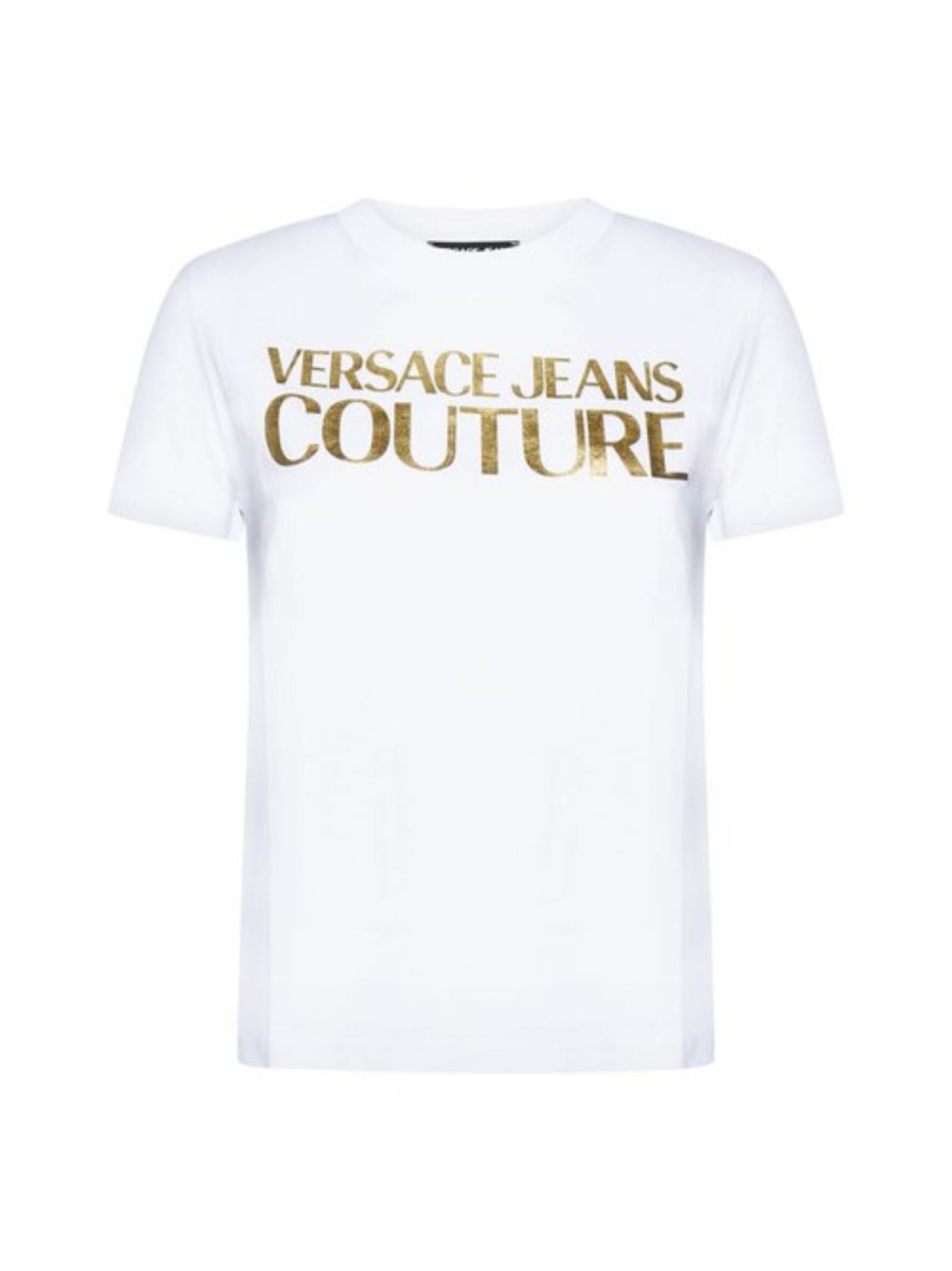 Shop Versace Jeans Couture T-shirt In White