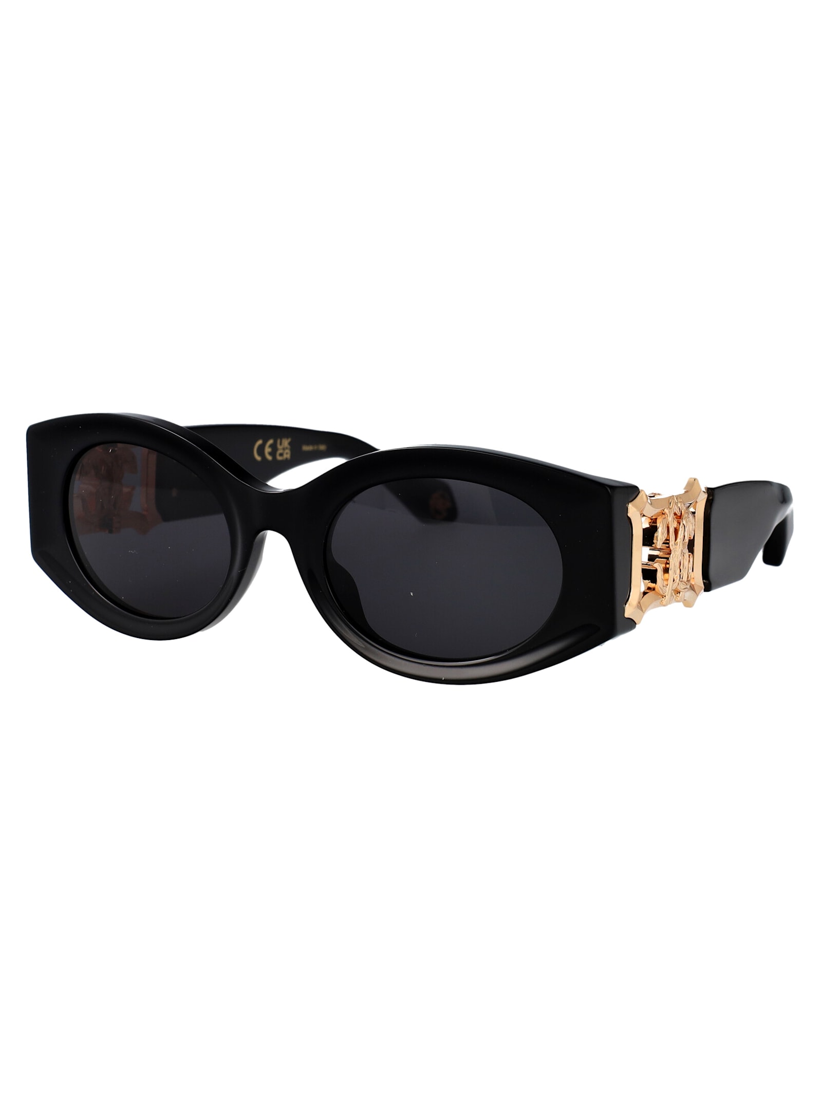 Roberto Cavalli Src064 Sunglasses In Nero Lucido