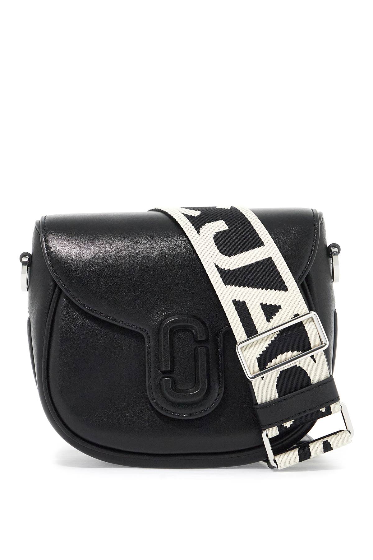 Shop Marc Jacobs The Covered J Marc Saddle Bag In Black (black)