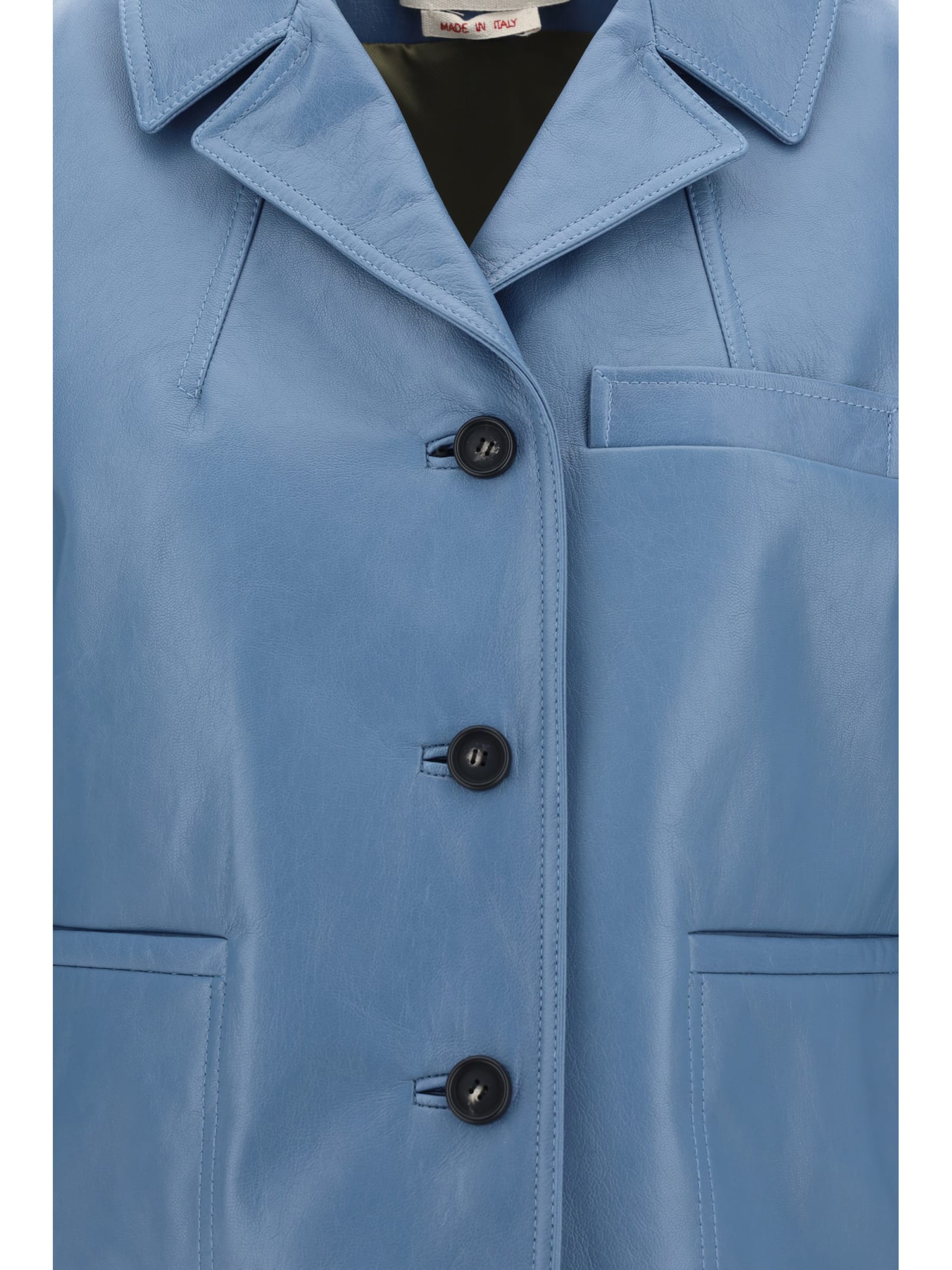 Shop Marni Jacket In Gnawed Blue