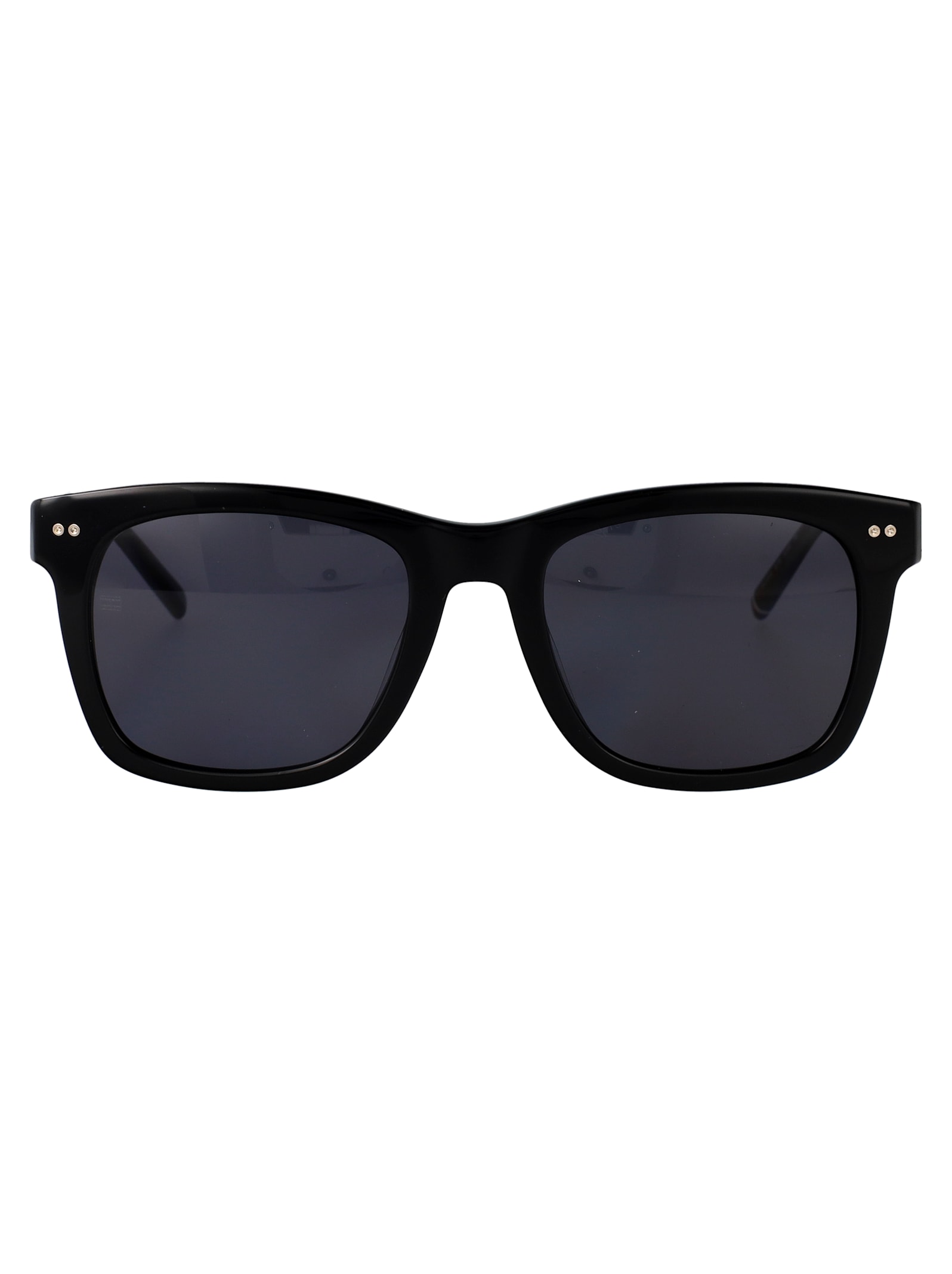 Tommy Hilfiger Black Acetate Sunglasses In Black