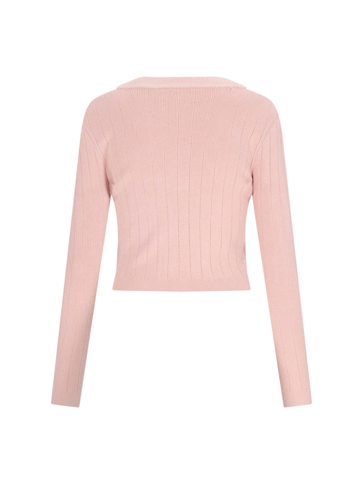 Balmain V-neck Sweater In Pink
