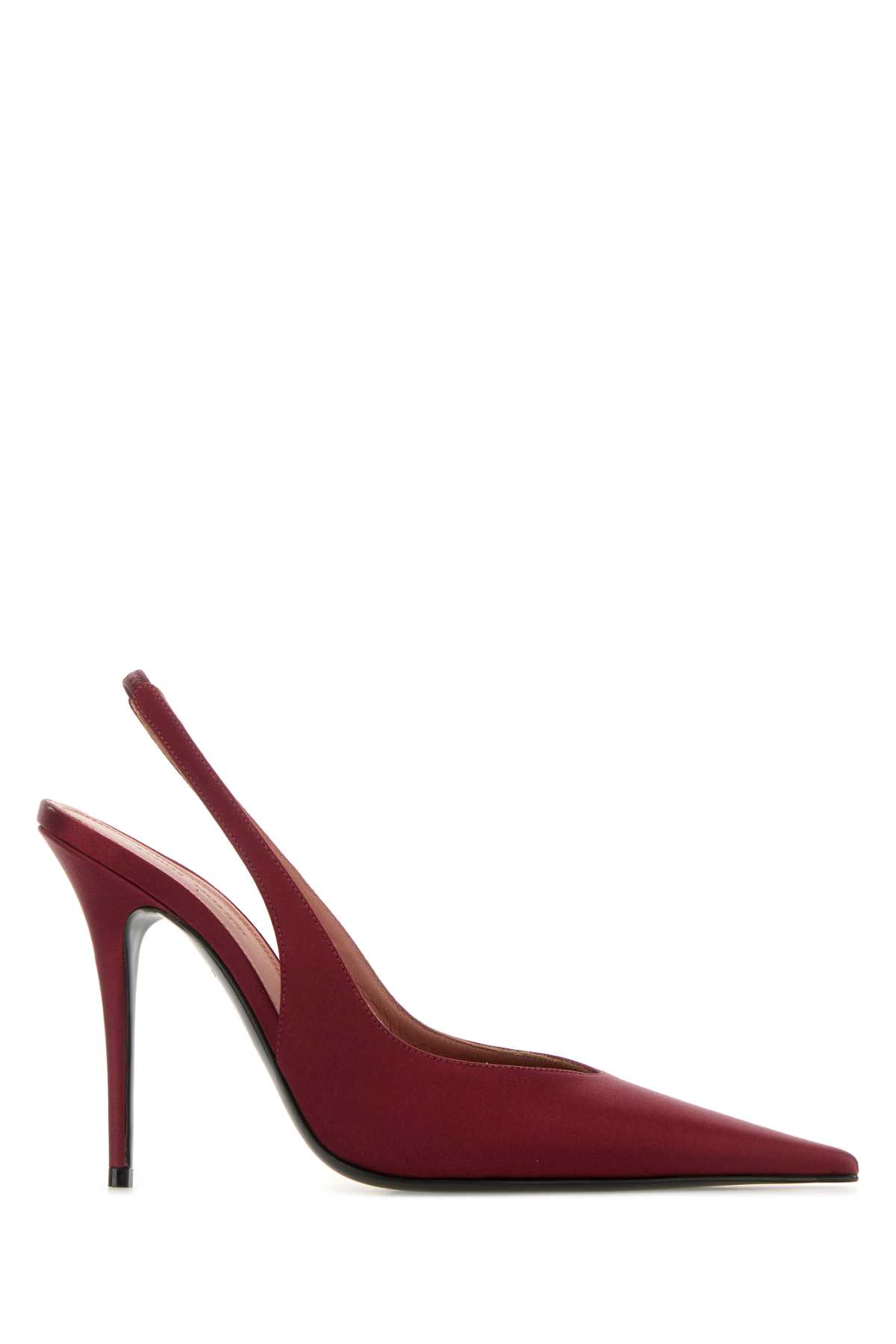 Amina Muaddi 105mm Anok Sling-back Pointed-toe Pumps In Burgundy