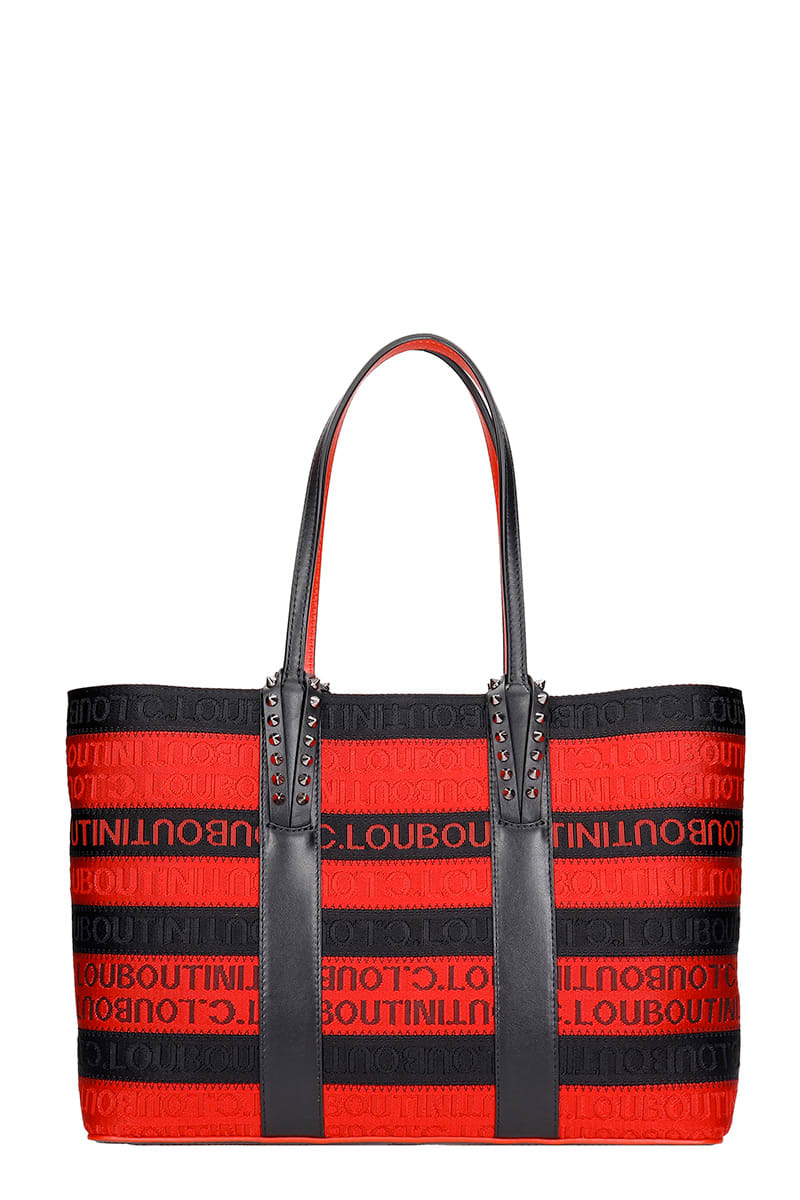 Christian Louboutin Cabata Small Tote In Black Canvas