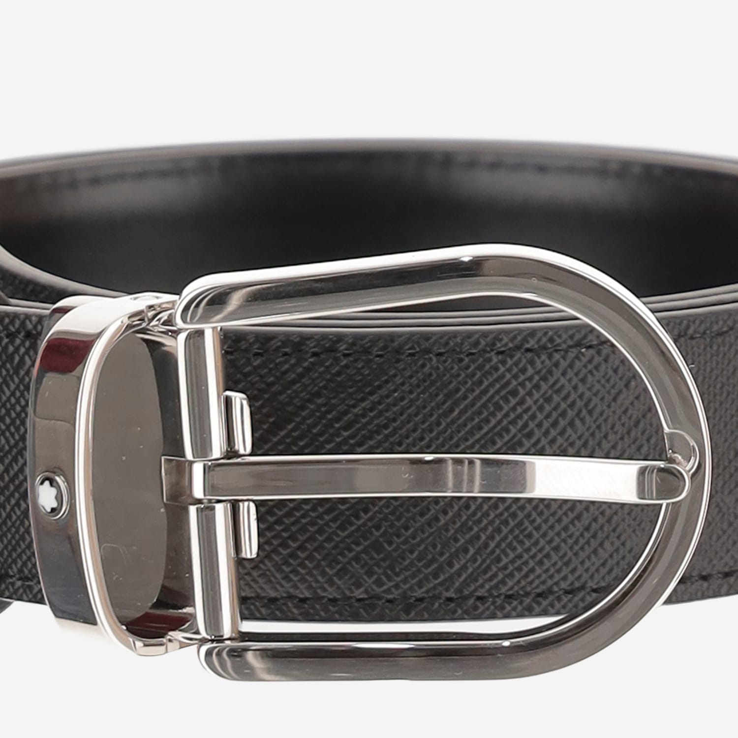 Montblanc Reversible Leather Belt In Multi