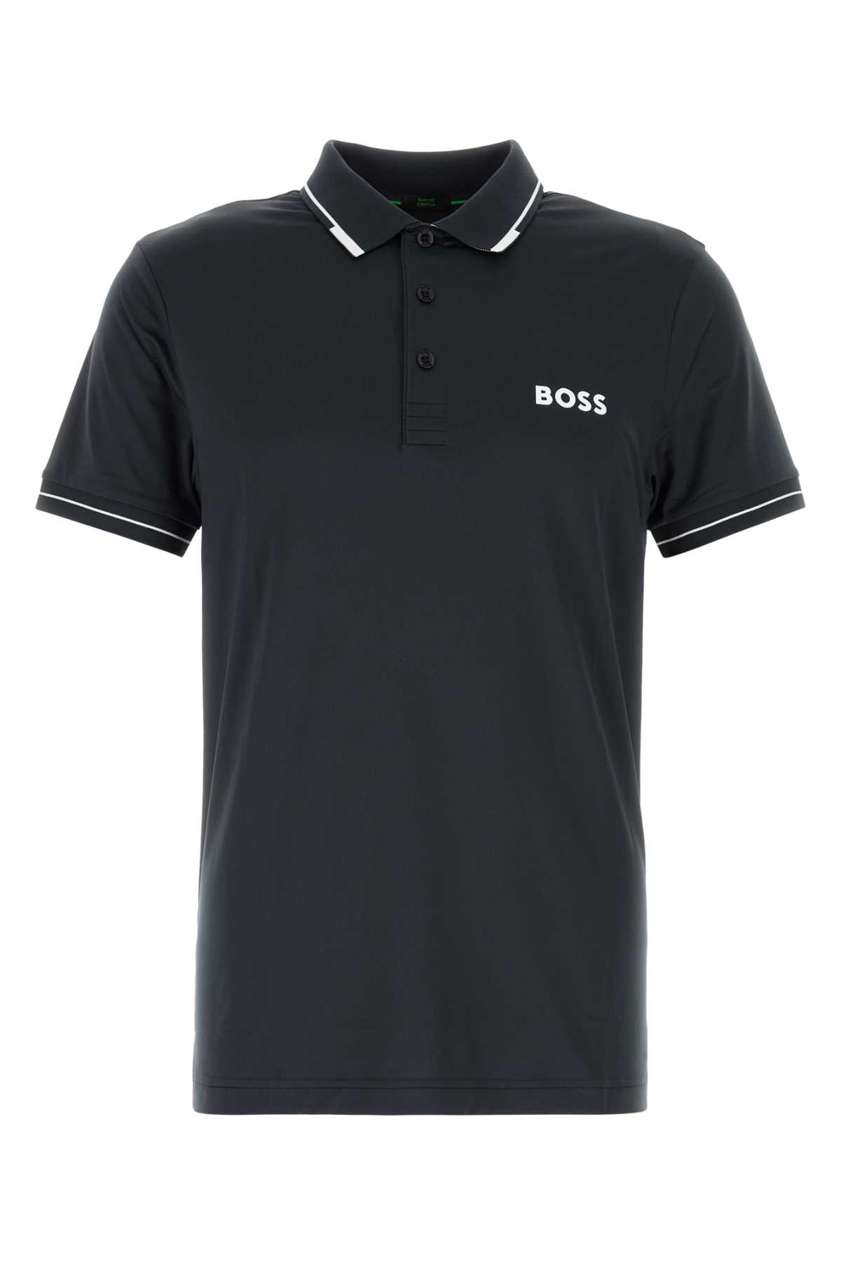 Hugo Boss Midnight Blue Stretch Polyester Polo Shirt