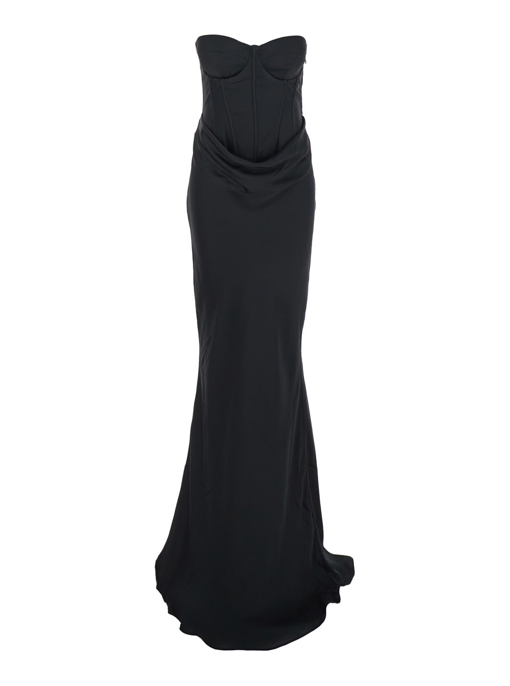 Satin Corset Maxi Dress