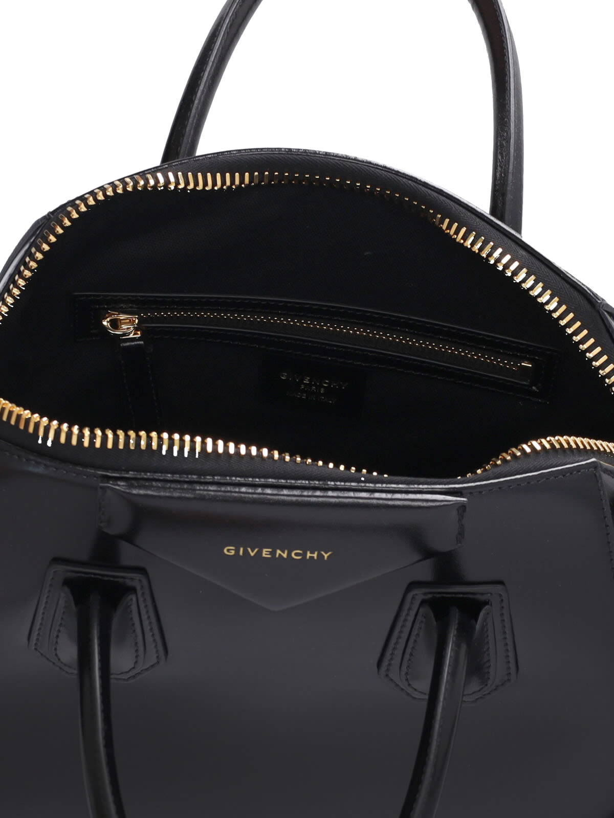 Givenchy Small Leather Shoulder Bag With Structured Silhouette In Black
