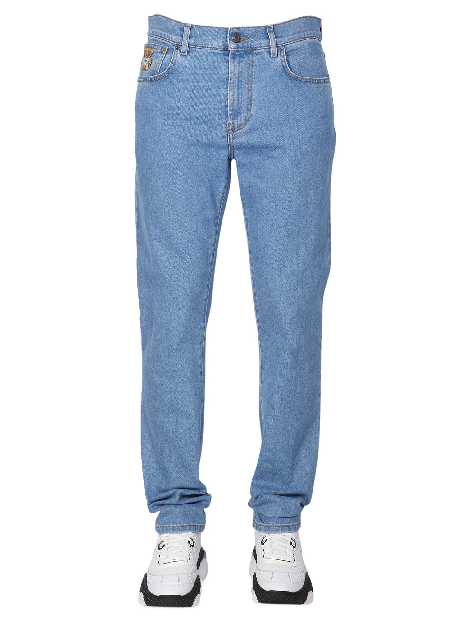 Moschino Jeans With teddy Patch