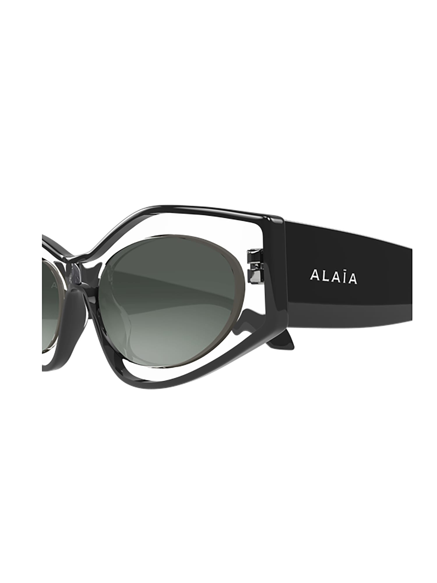 Alaïa Aa0093s Sunglasses In Transparent