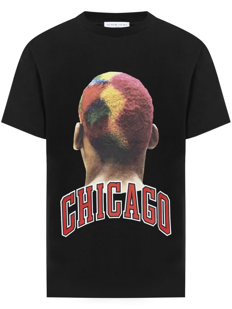 ih nom uh nit T-shirt Classic Fit With Chicagi Player Print On Front And Logo + Number