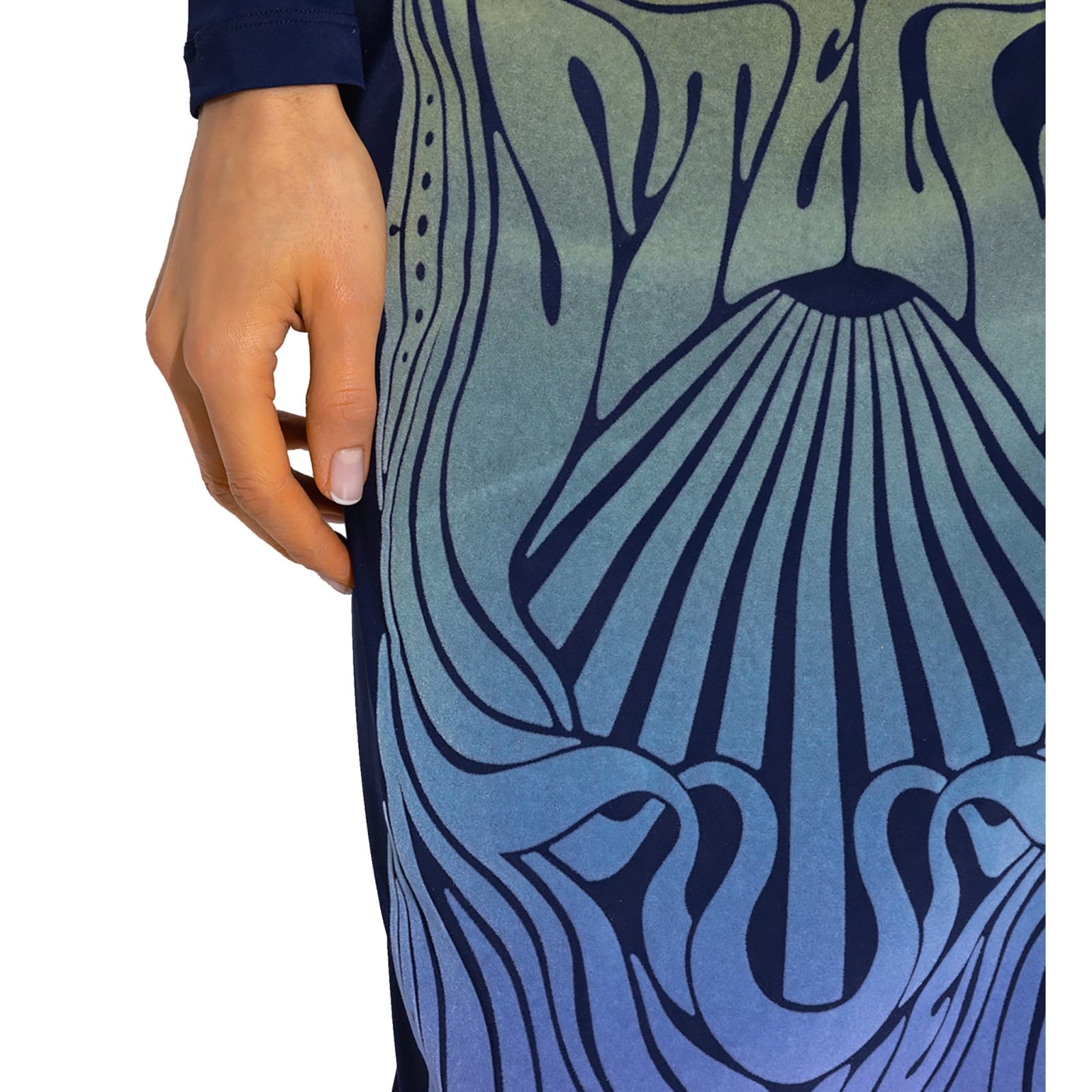 Shop Stella Mccartney Printed Skirt In Blue