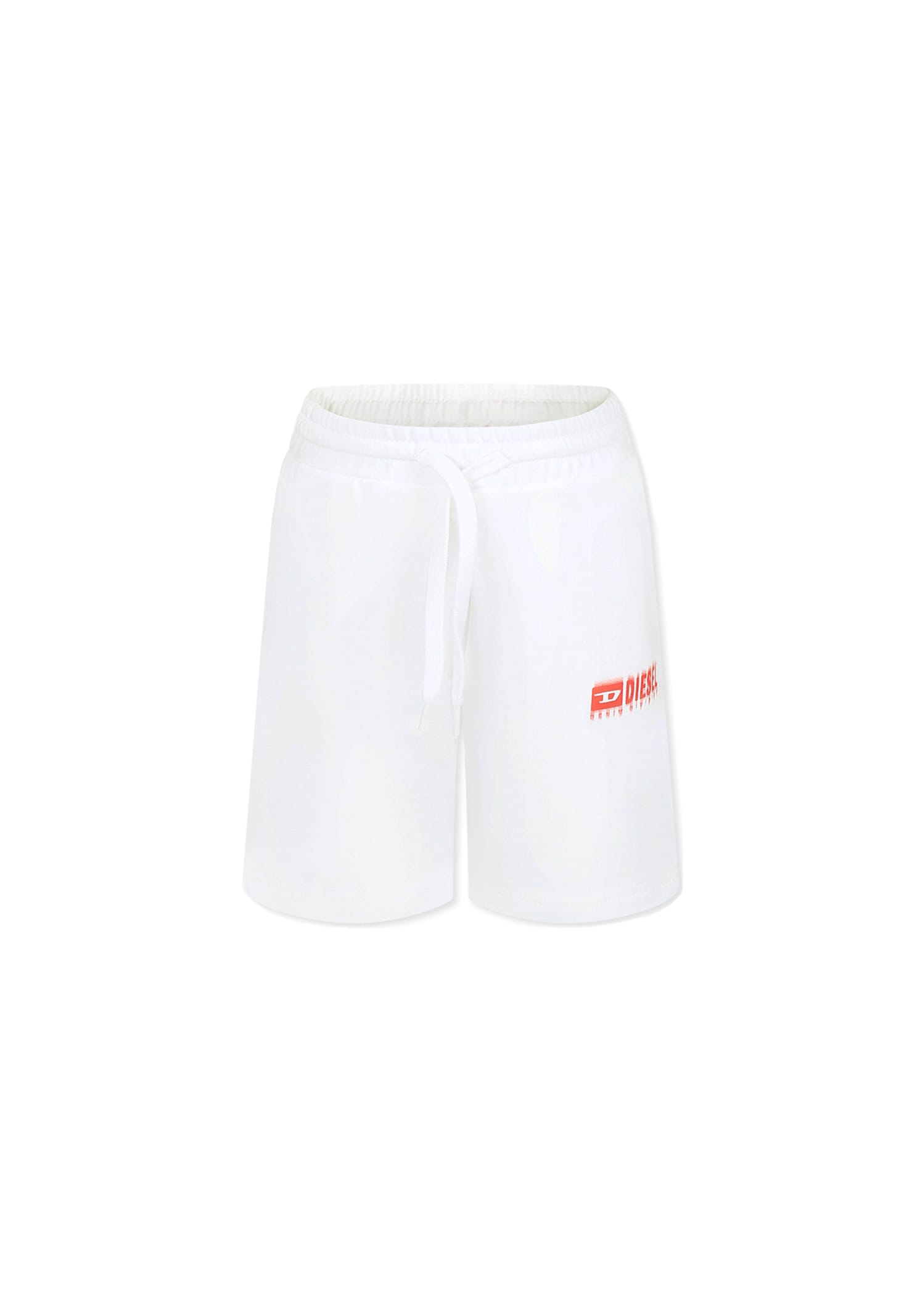 Diesel Logo-print Shorts In White