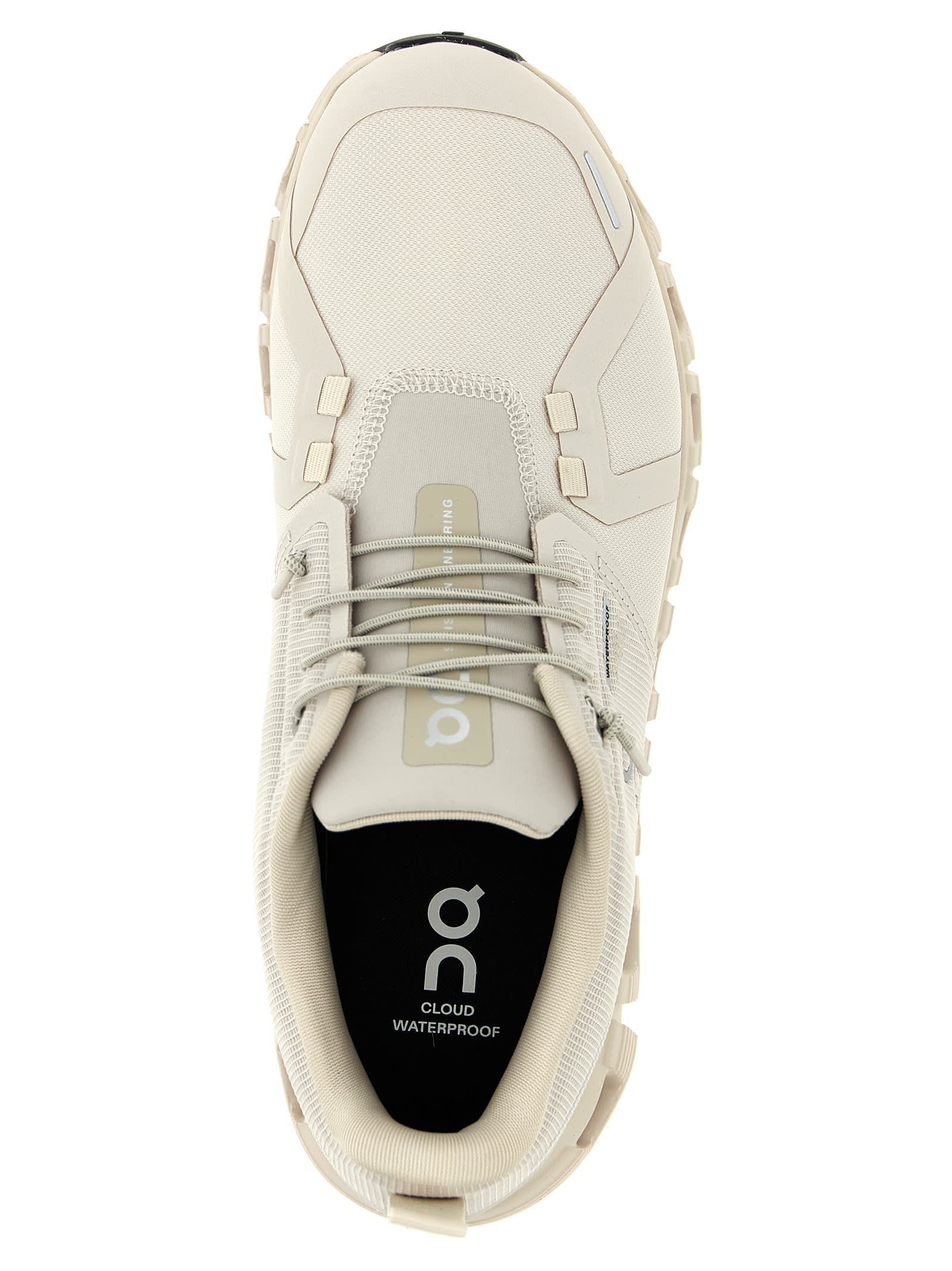 On Pearl Cream White Textile Cloud 6 Wp Sneakers In Sand