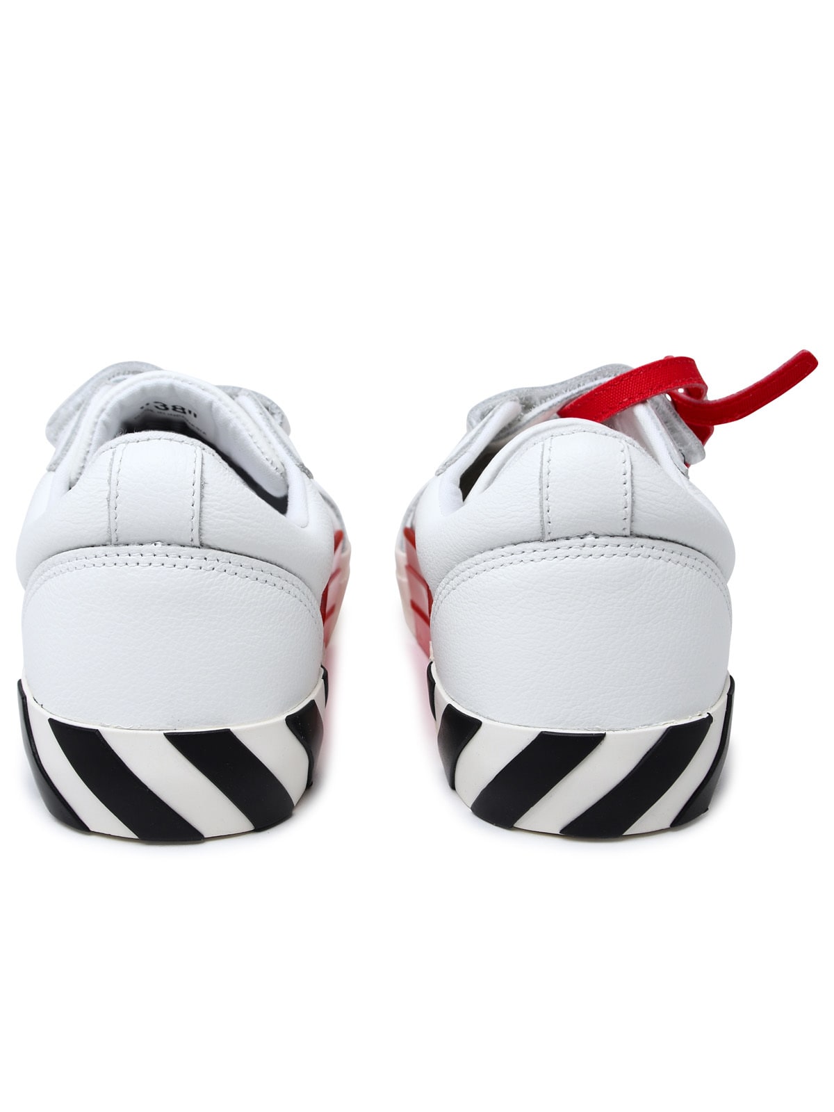 Shop Off-white Vulcanized White Leather Sneakers