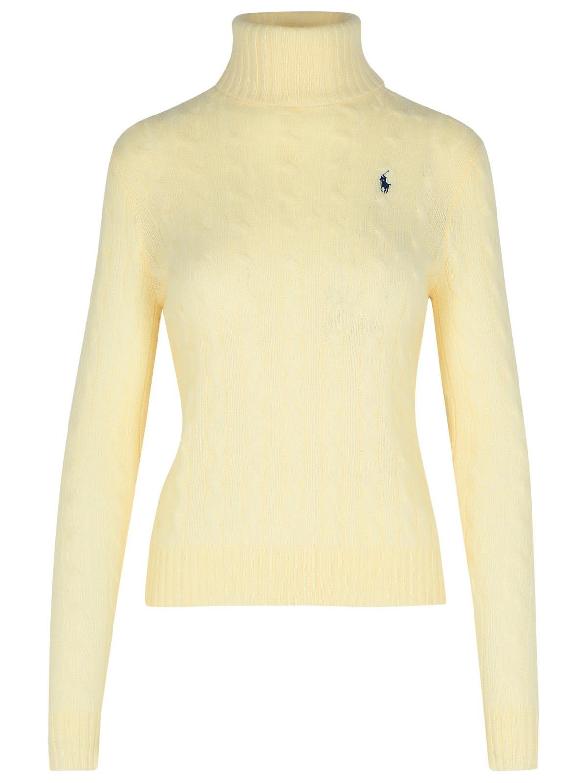 Shop Ralph Lauren Roll Neck Knitted In White