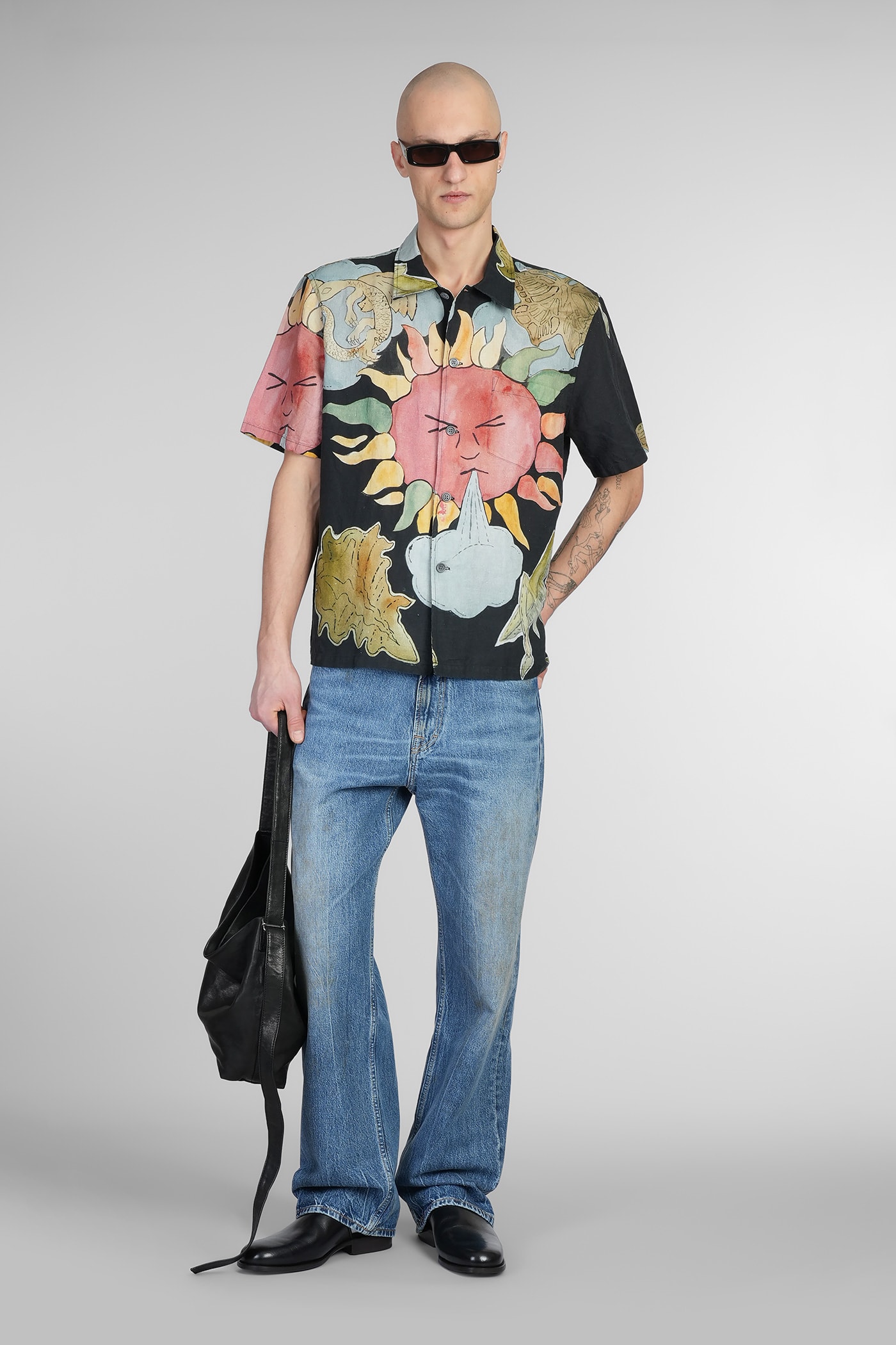 Shop Our Legacy Shirt In Multicolor Linen