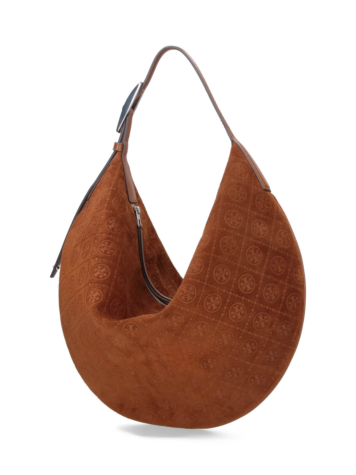 Tory Burch Medium Shoulder Bag Balloon T Monogram In Brown
