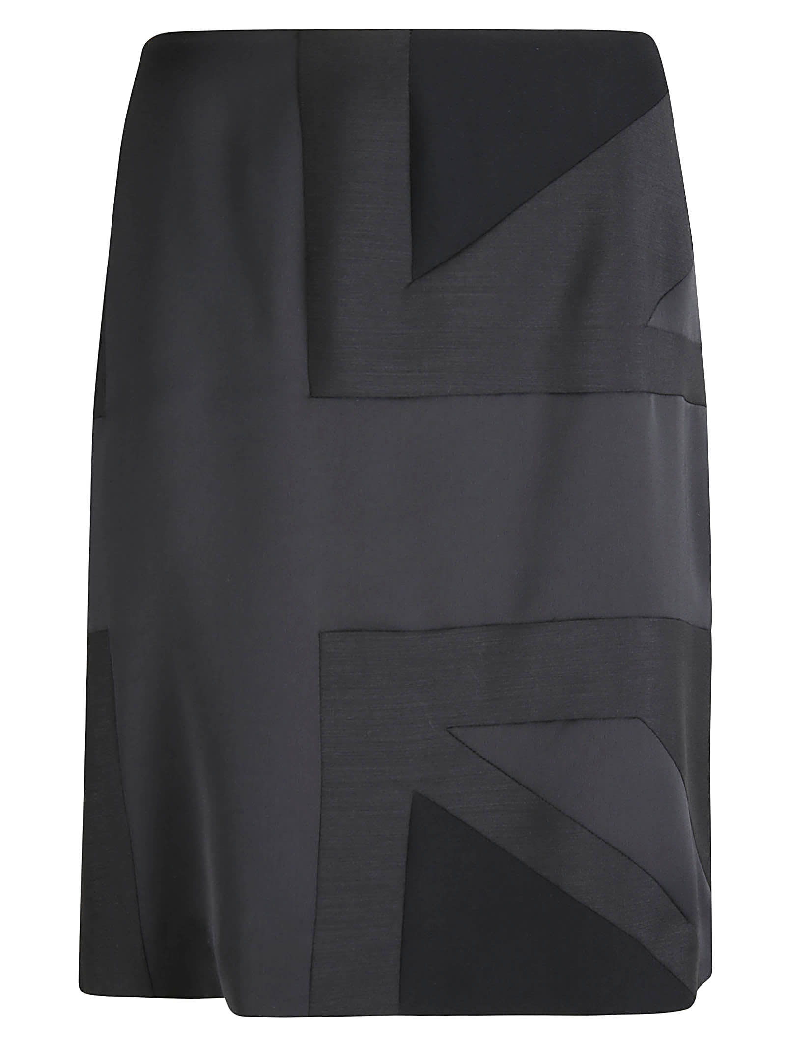 Burberry Rear Zip Patterned Skirt