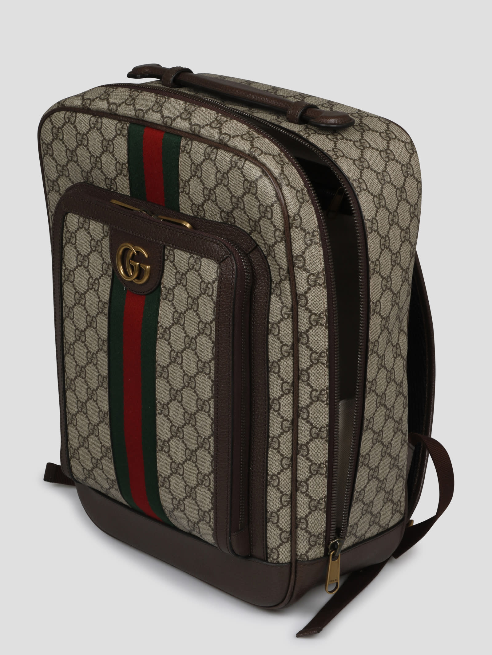 Gucci Small Ophidia Gg Supreme Canvas Backpack In Brown, ModeSens