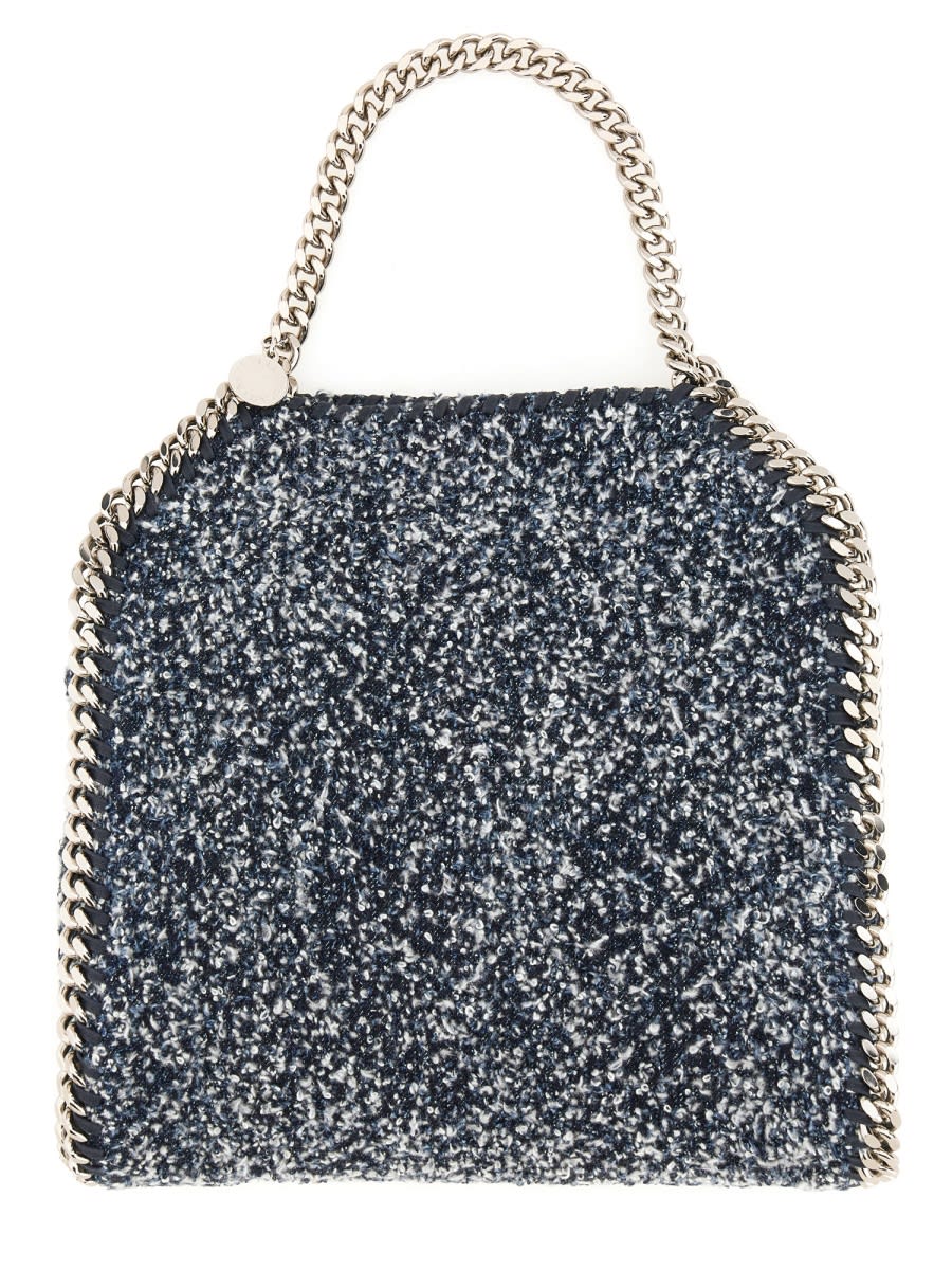 Shop Stella Mccartney Falabella Mini Bag In Denim