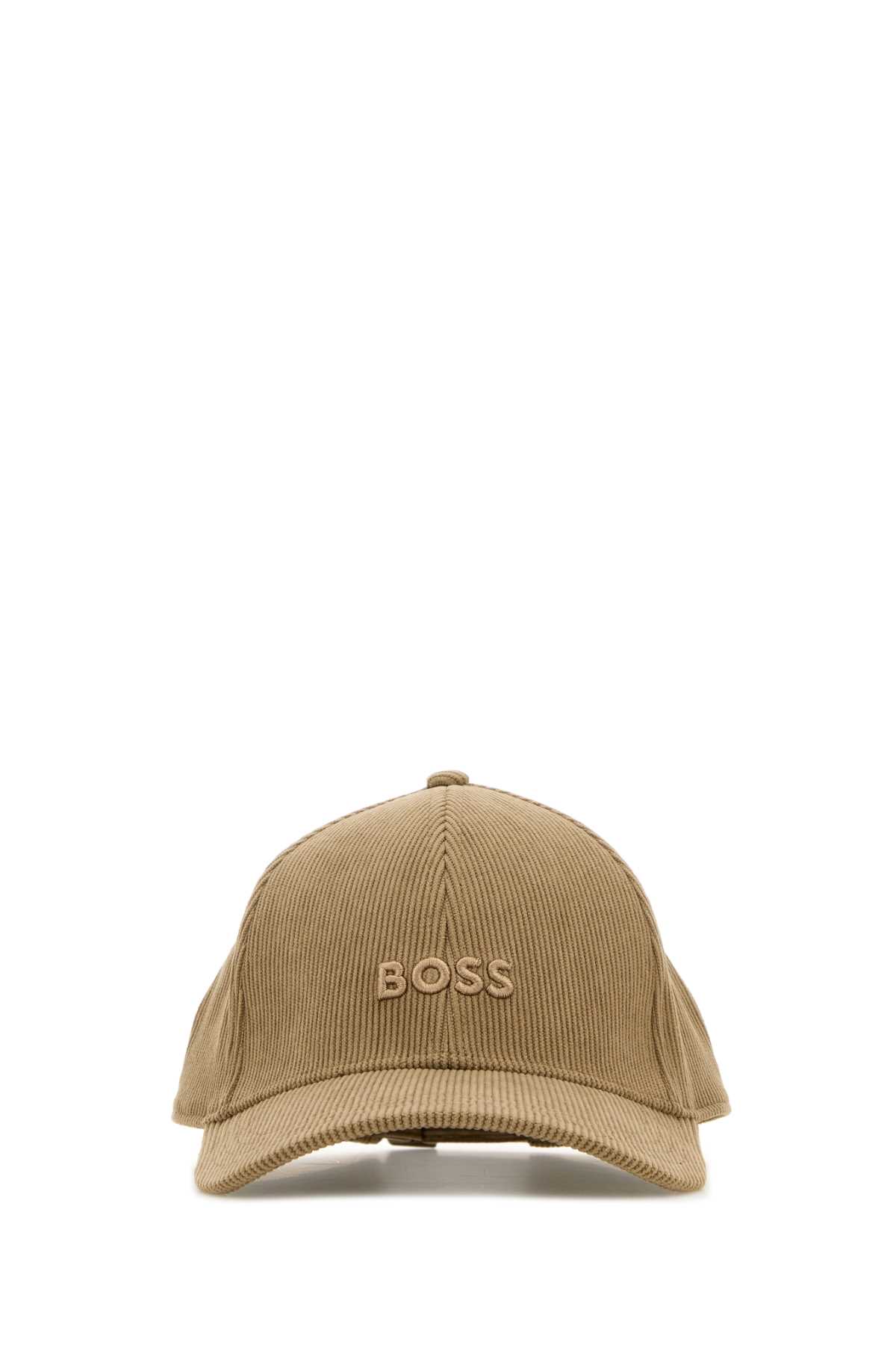 Beige Corduroy Baseball Cap