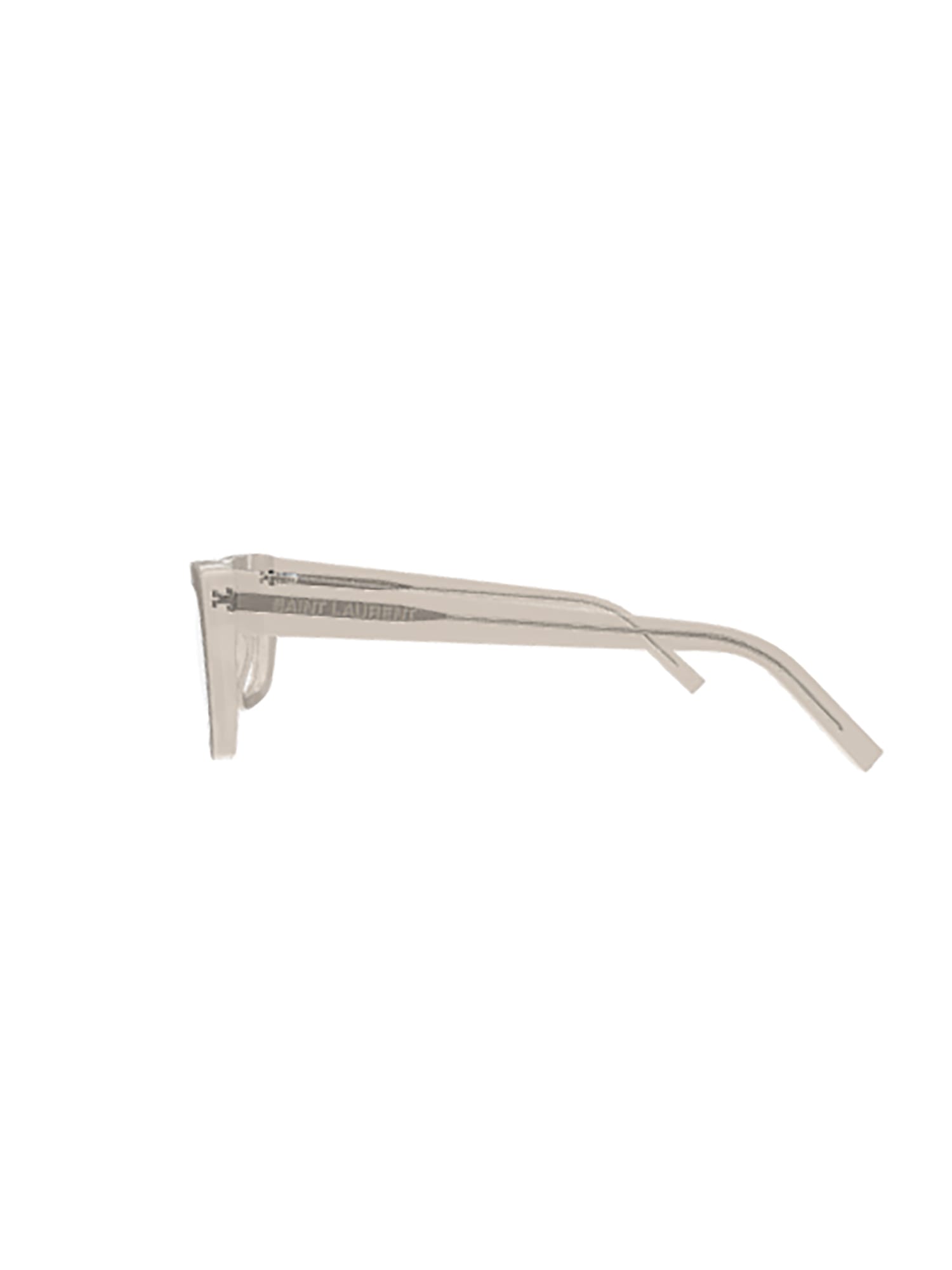 Saint Laurent Sl 276 Mica Opt Eyewear In 005 Beige Beige Transpare