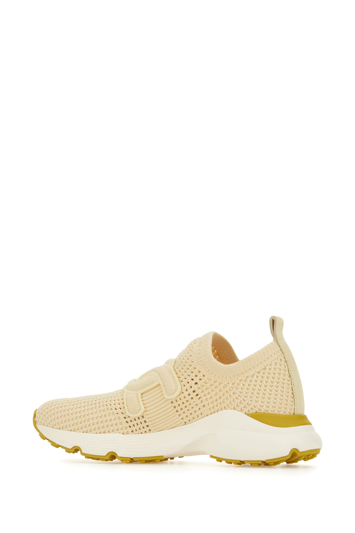 Tod's Mesh Upper Fabric Sneakers In Beige