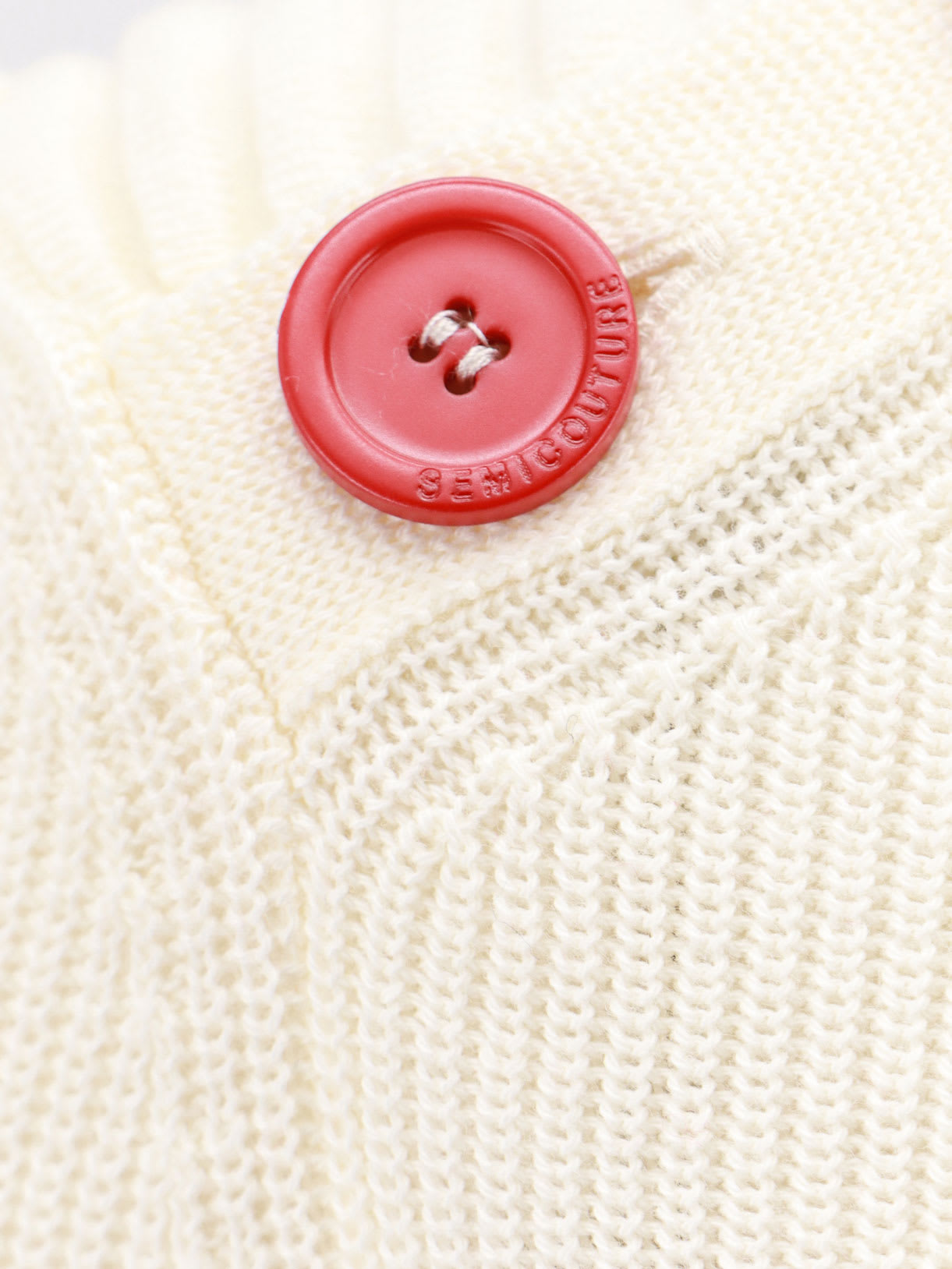 Shop Semicouture Sweater In Bianco Rosso