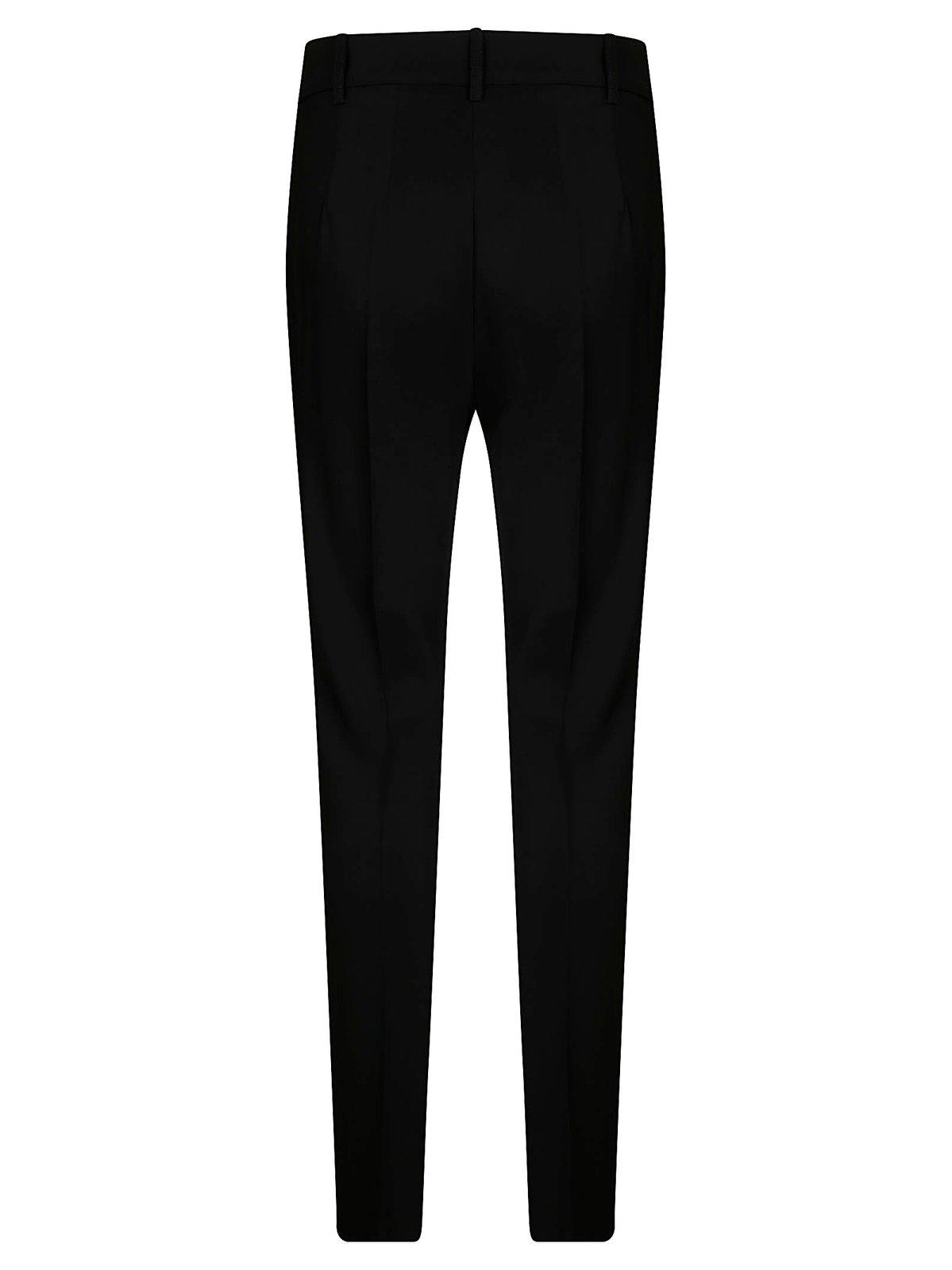 Shop Pinko Technical Cady Flared Pants In Black