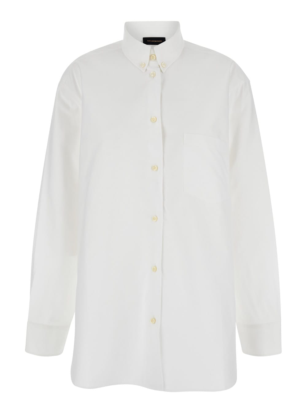 Shop The Andamane White Shirt With Buttons In Cotton Blend Woman