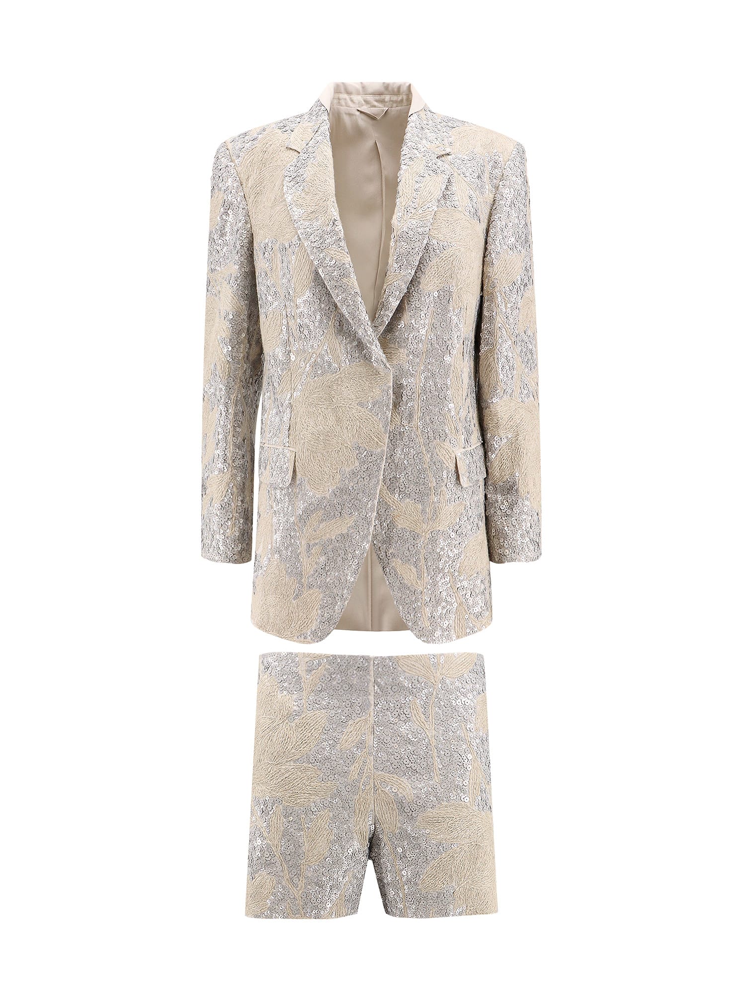 Shop Brunello Cucinelli Suit In Beige