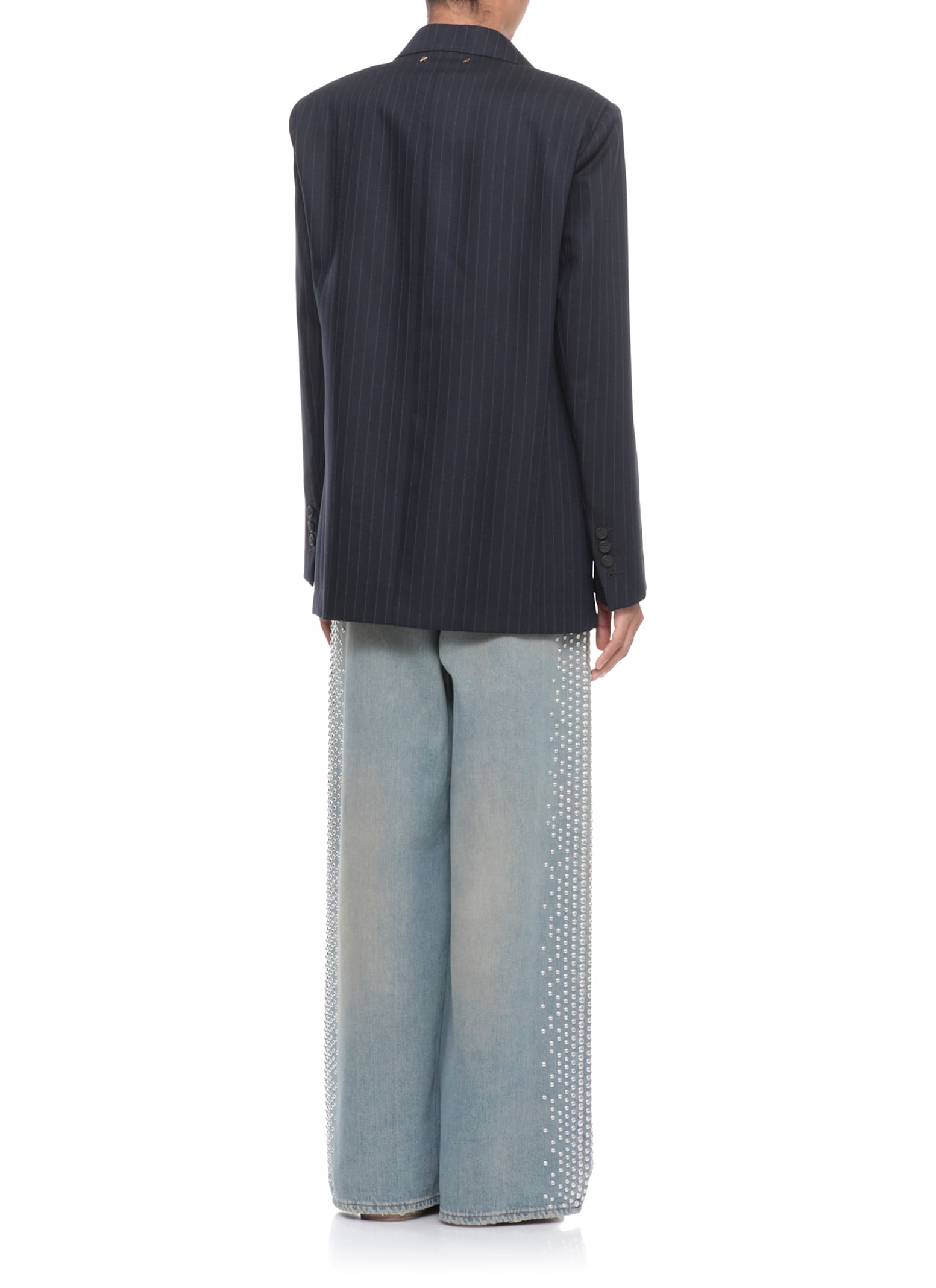 Golden Goose Wool Blazer In Black
