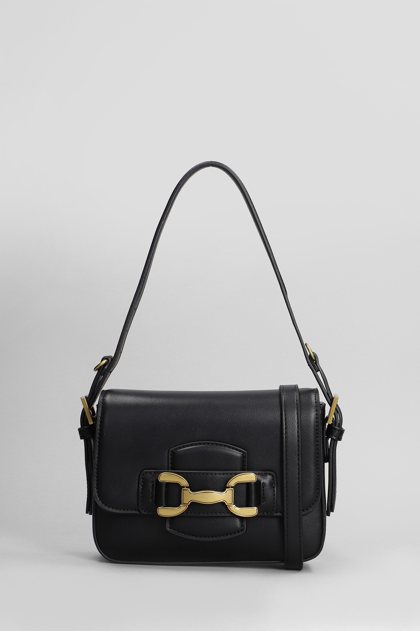 Shoulder Bag In Black Leather