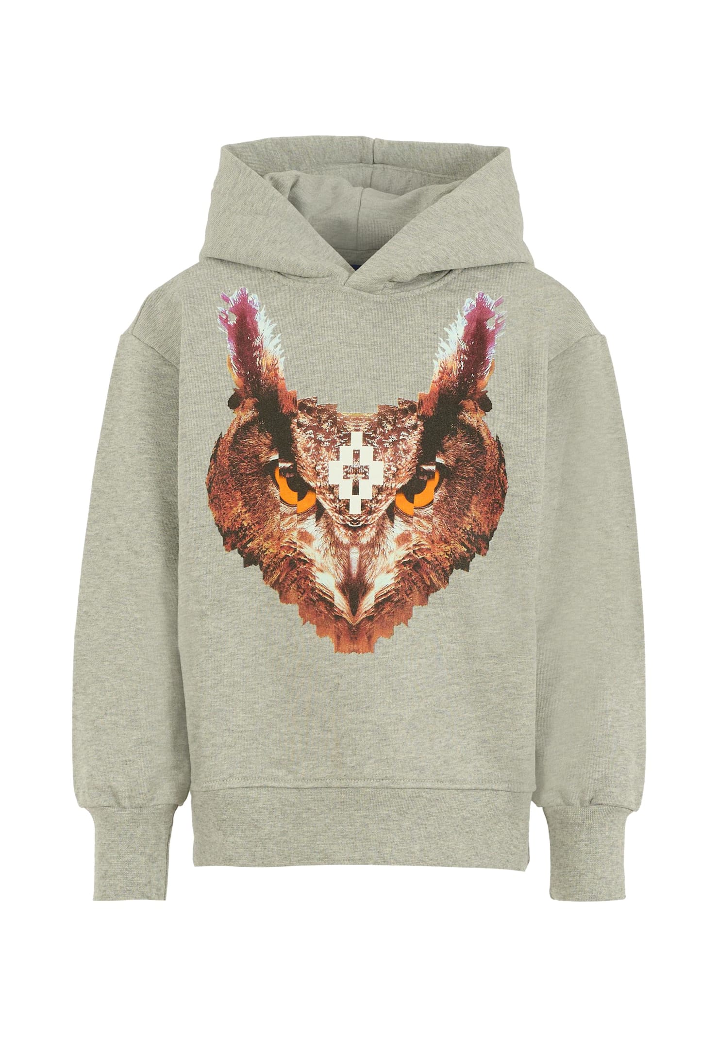 Marcelo Burlon County Of Milan Grey Sweatshirt For Boy With Logo In Green