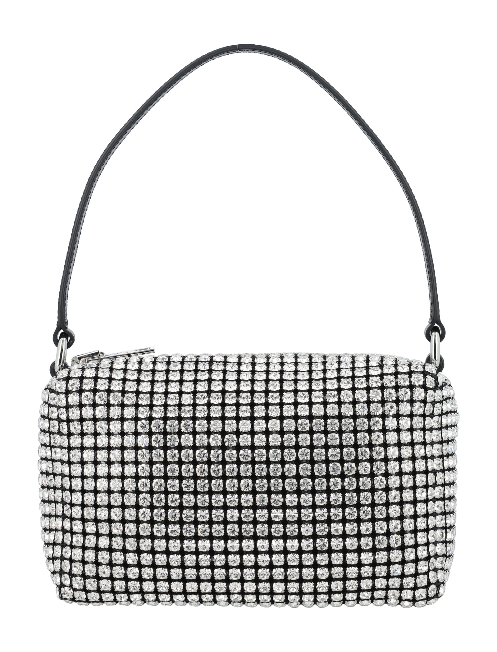 Alexander Wang Heiress Pouch In Rhinestone Mesh