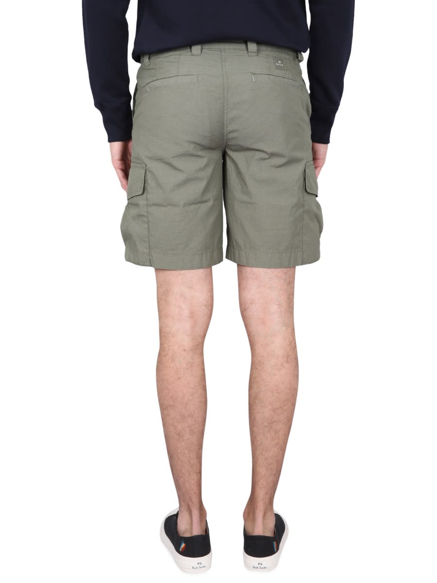 Ps By Paul Smith Ps Paul Smith Bermuda Cargo In Military Green