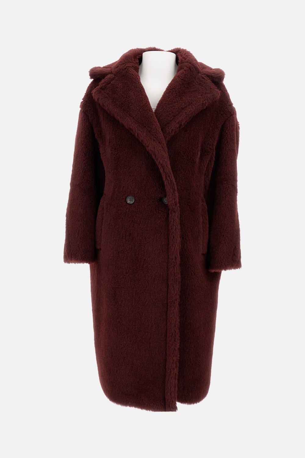 Max Mara Cherry Tedgirl Teddy Bear Icon Coat Coat In Brown