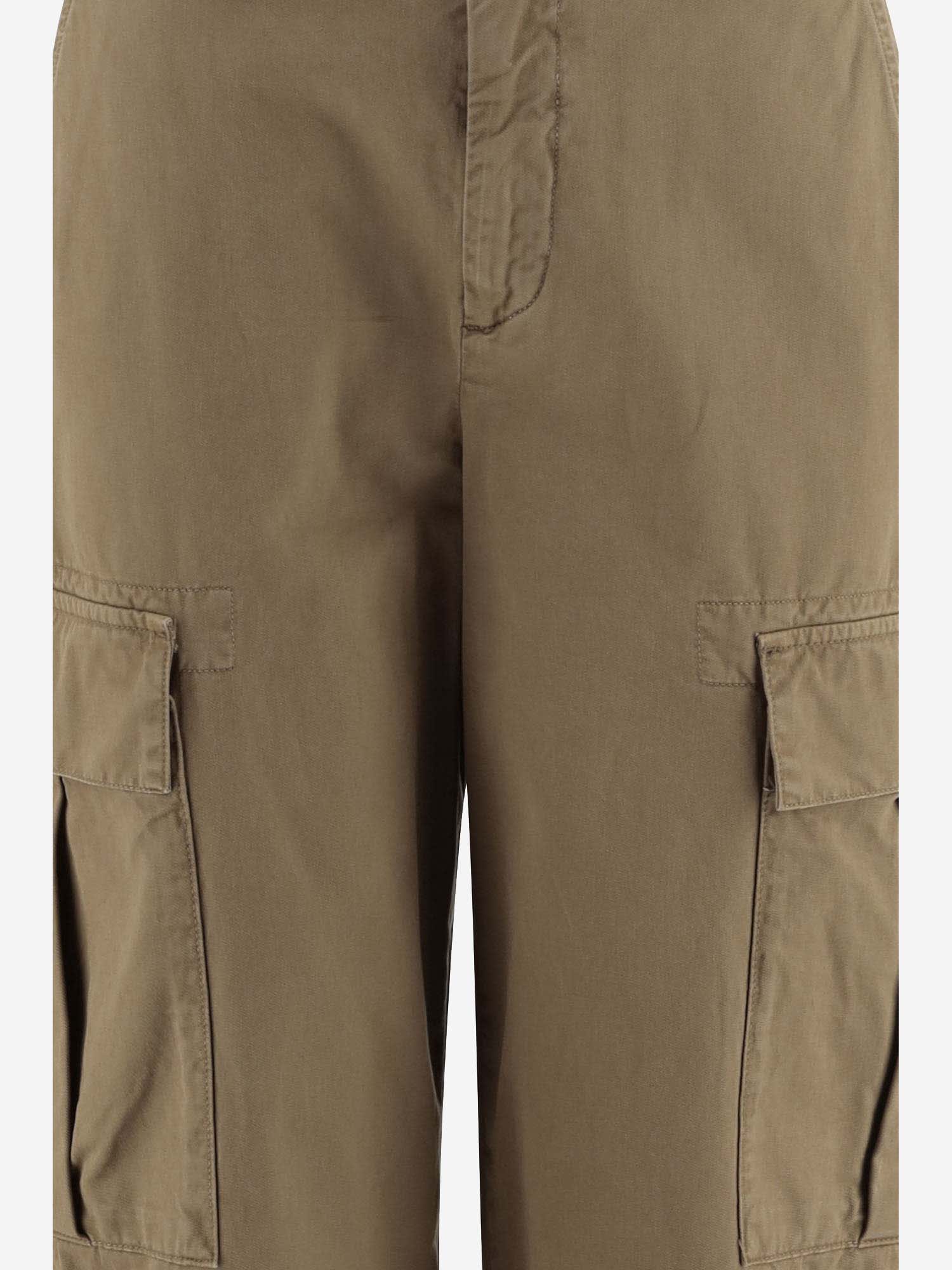 Shop Pinko Cotton Cargo Pants In Beige