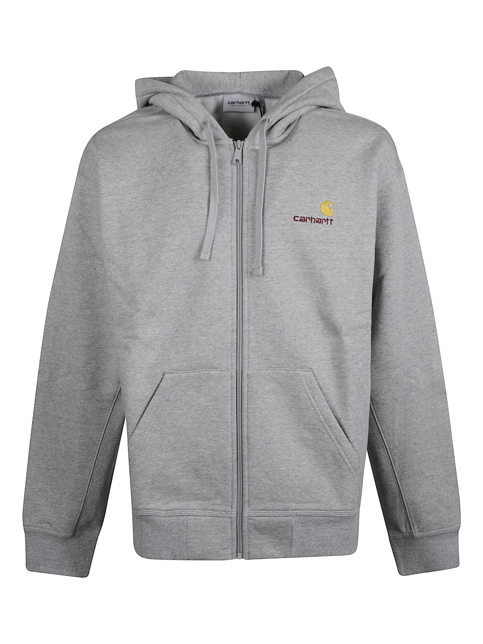 Carhartt American Script Hoodie In Gray