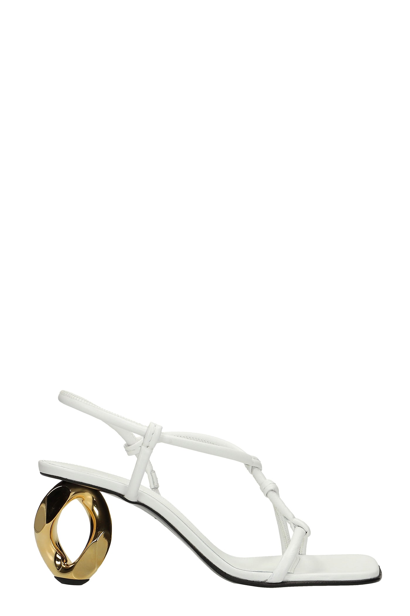 J.W. Anderson Sandals In White Leather