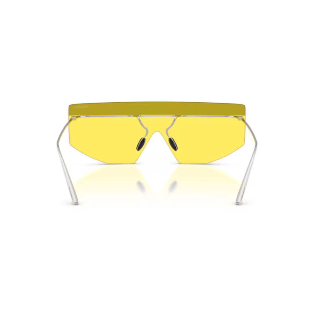 Prada Pr B55s 1bc20o Argento Sunglasses In Yellow