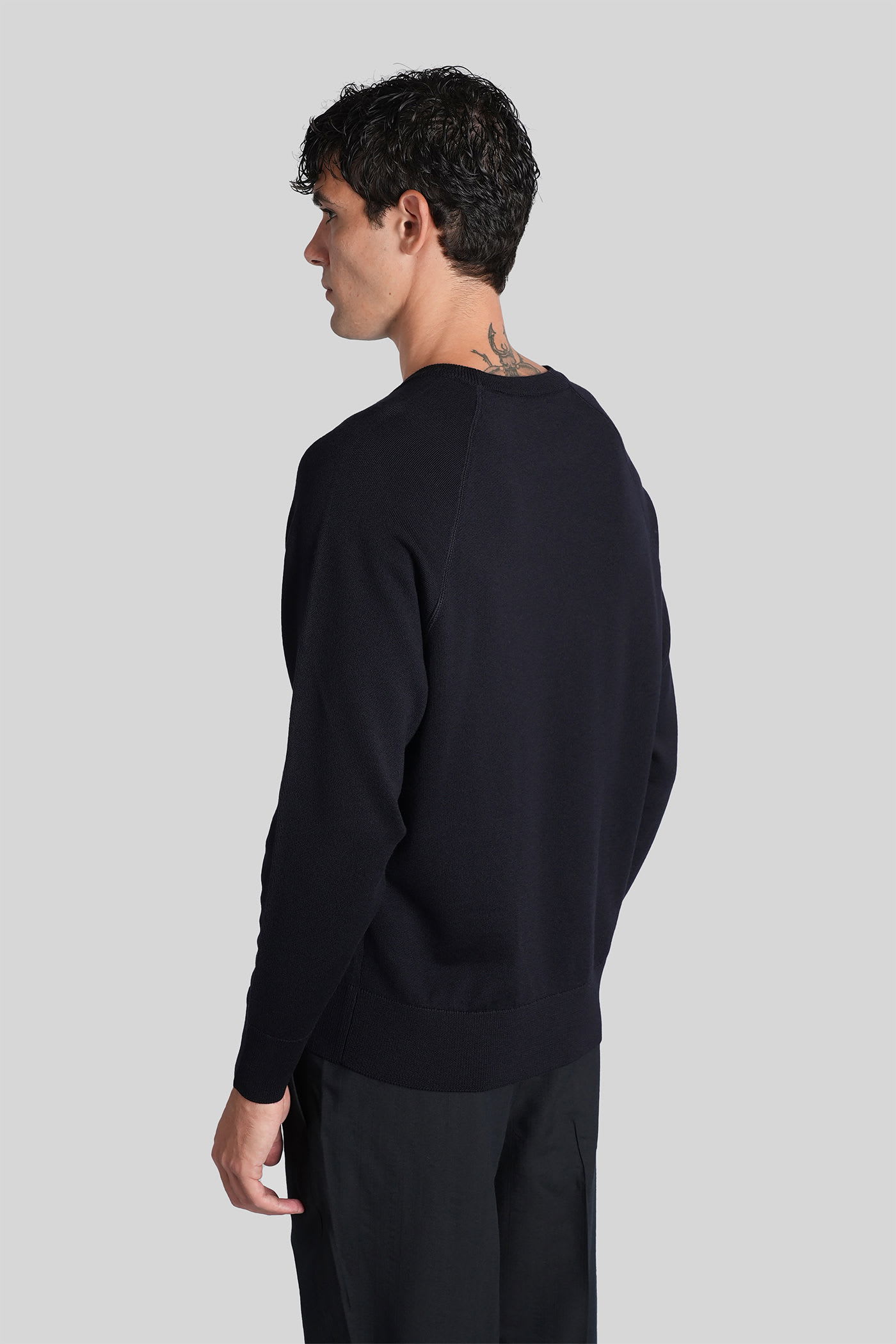 Barena Venezia Griego Knitwear In Blue Wool In Black