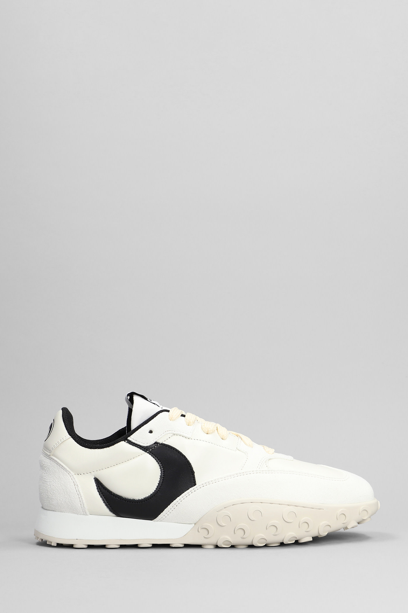 Shop Marine Serre Ms Rise 22 Sneakers In White Leather