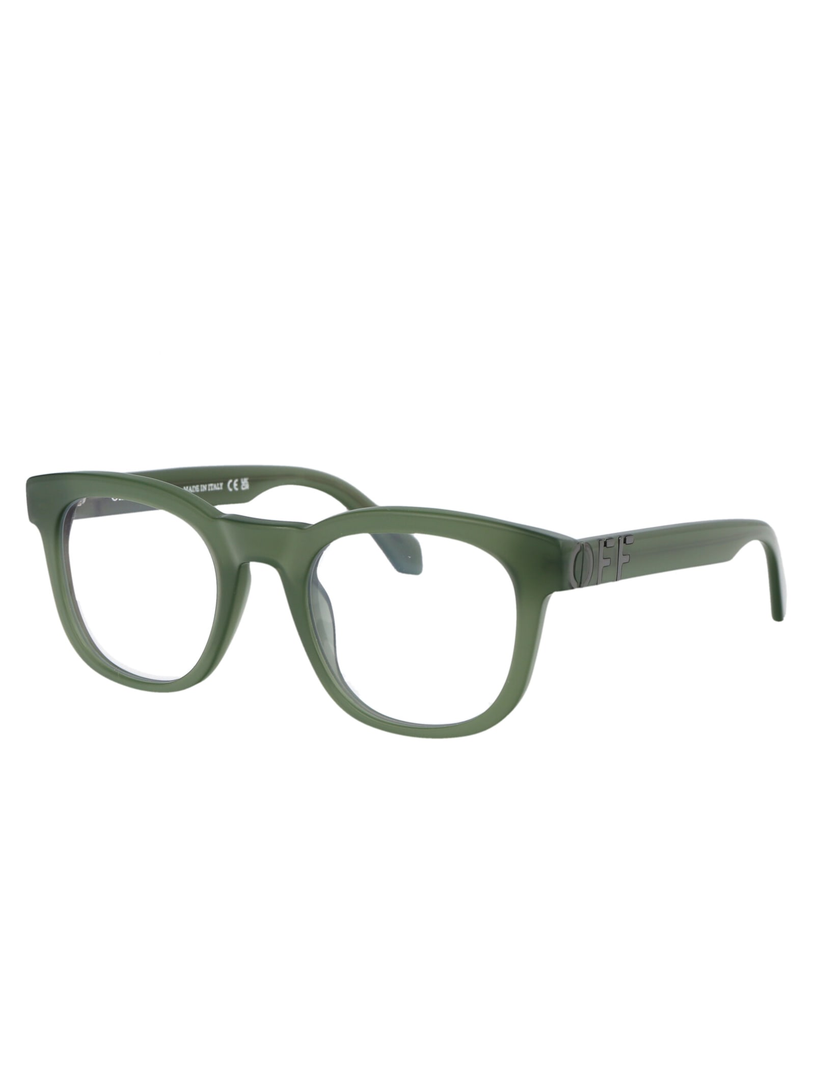Shop Off-white Optical Style 71 Glasses In 5900 Olive Green