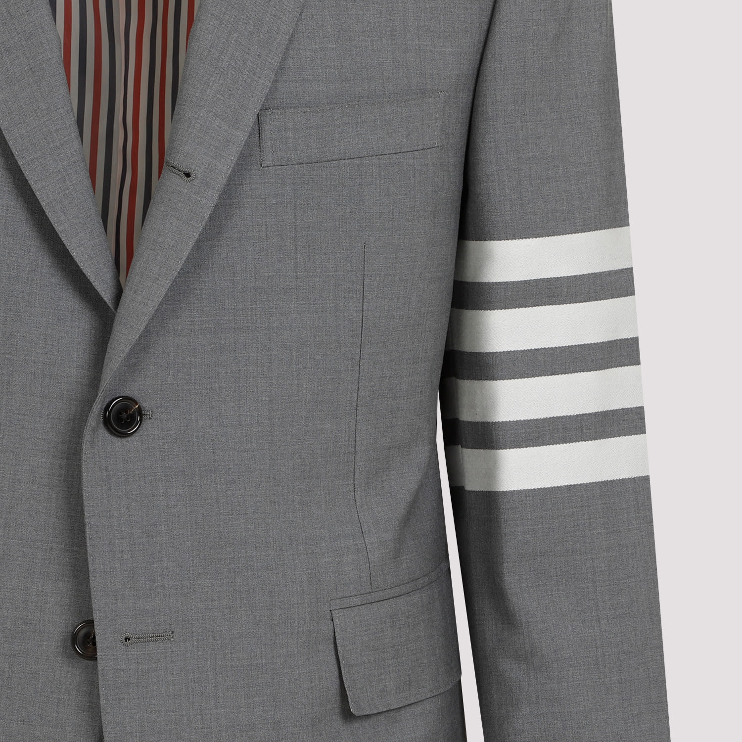 Shop Thom Browne Fit 1 Wool Blazer In Med Grey